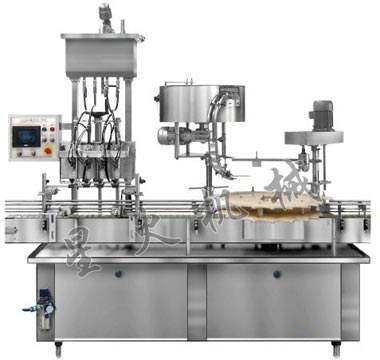 GXY-4灌裝（自流、活塞）旋蓋一體機(jī)